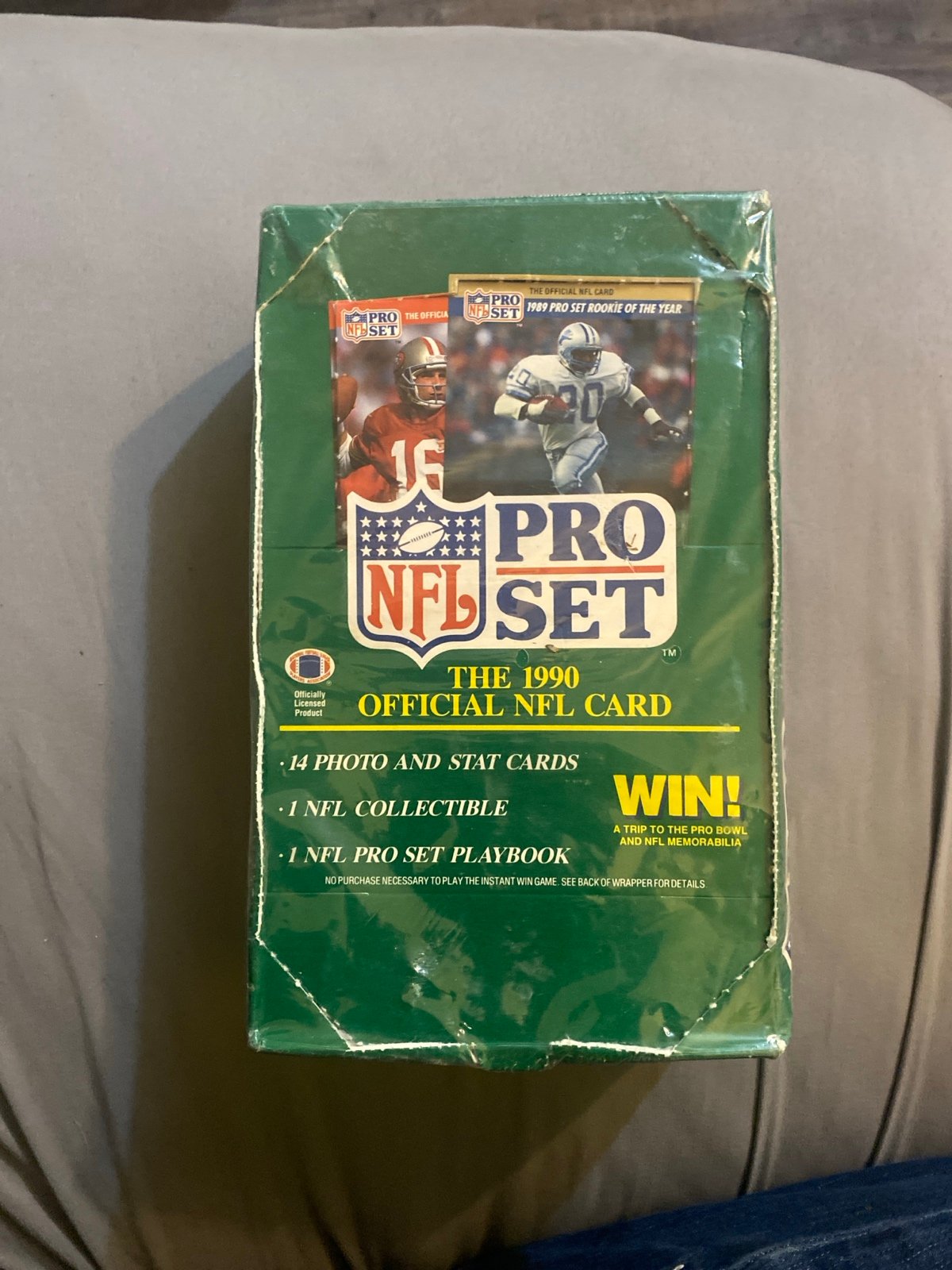 1990 nfl pro set sealed box