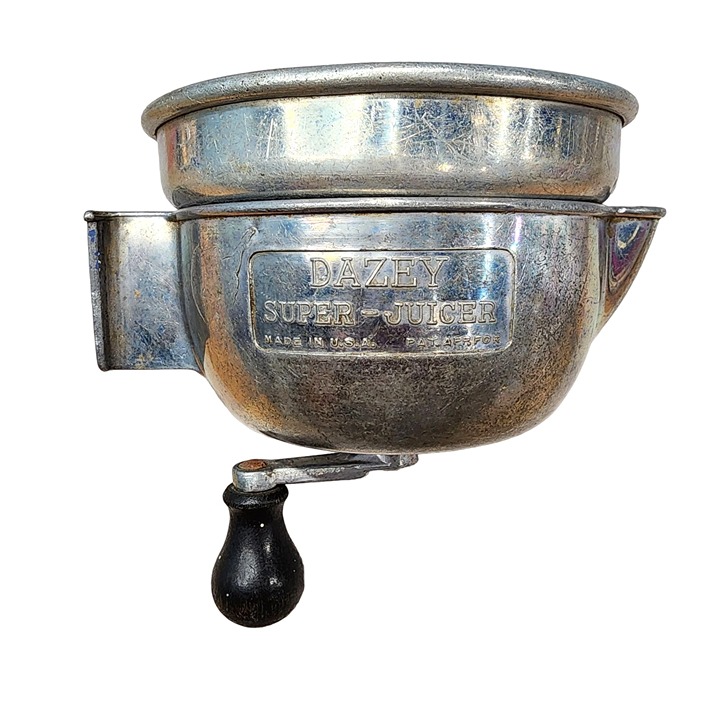 Vtg 1940's Dazey Super Speedy Juicer Lemon Reamer With Wall Or Table Mount Brack