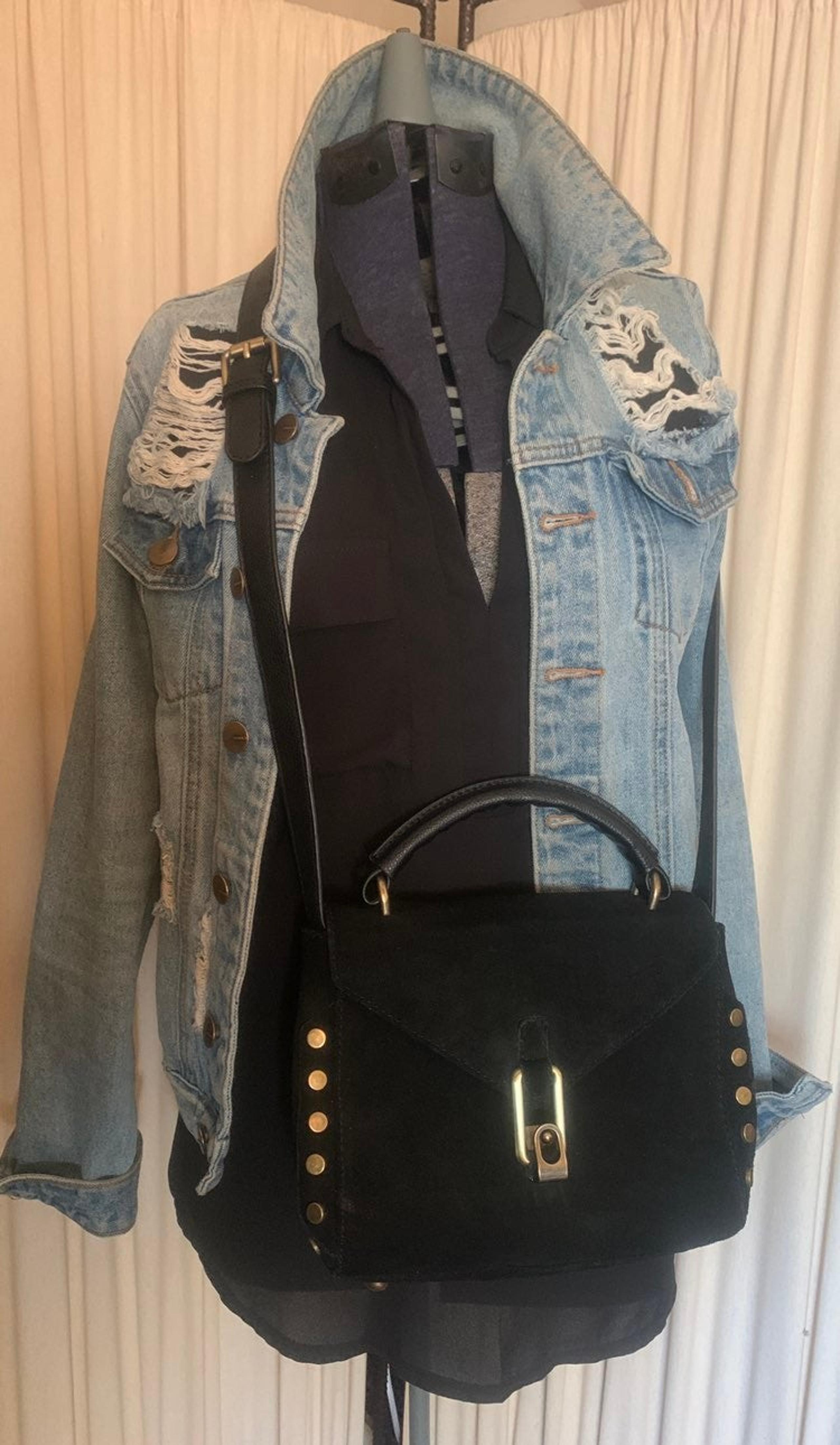 lionel suede shoulder bag