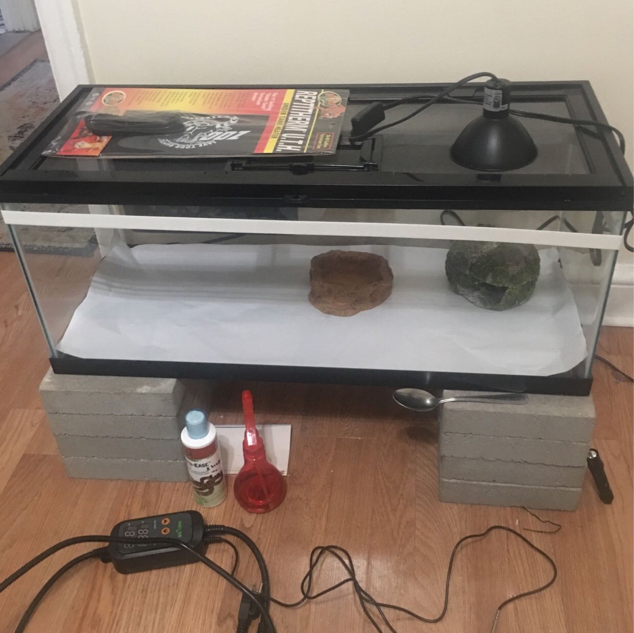 20L Glass Terrarium w/ Accessories
