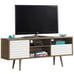 TV Stand/Console Cabinet 3 Shelves Storage Drawer Splayed Leg for Bedroom