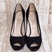 Salvatore Ferragamo Suede Pumps, Black, Size 22cm (US 5.5)