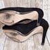 Salvatore Ferragamo Suede Pumps, Black, Size 22cm (US 5.5)