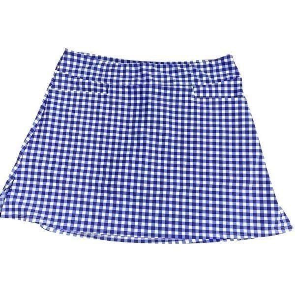 NEW Jude Connally Sonia gingham plaid skorts Size L pickleball tennis golf