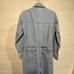 OAT New York Womens Long Sleeve Jumpsuit M Denim Tie Waist Wide Leg Utility City