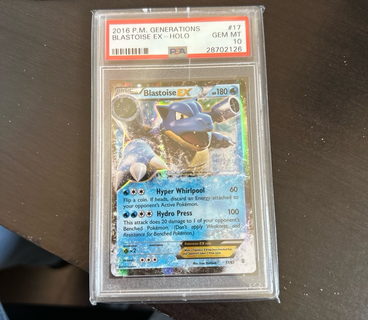 Pokémon Blastoise EX PSA 10 Generations (Read Discription)