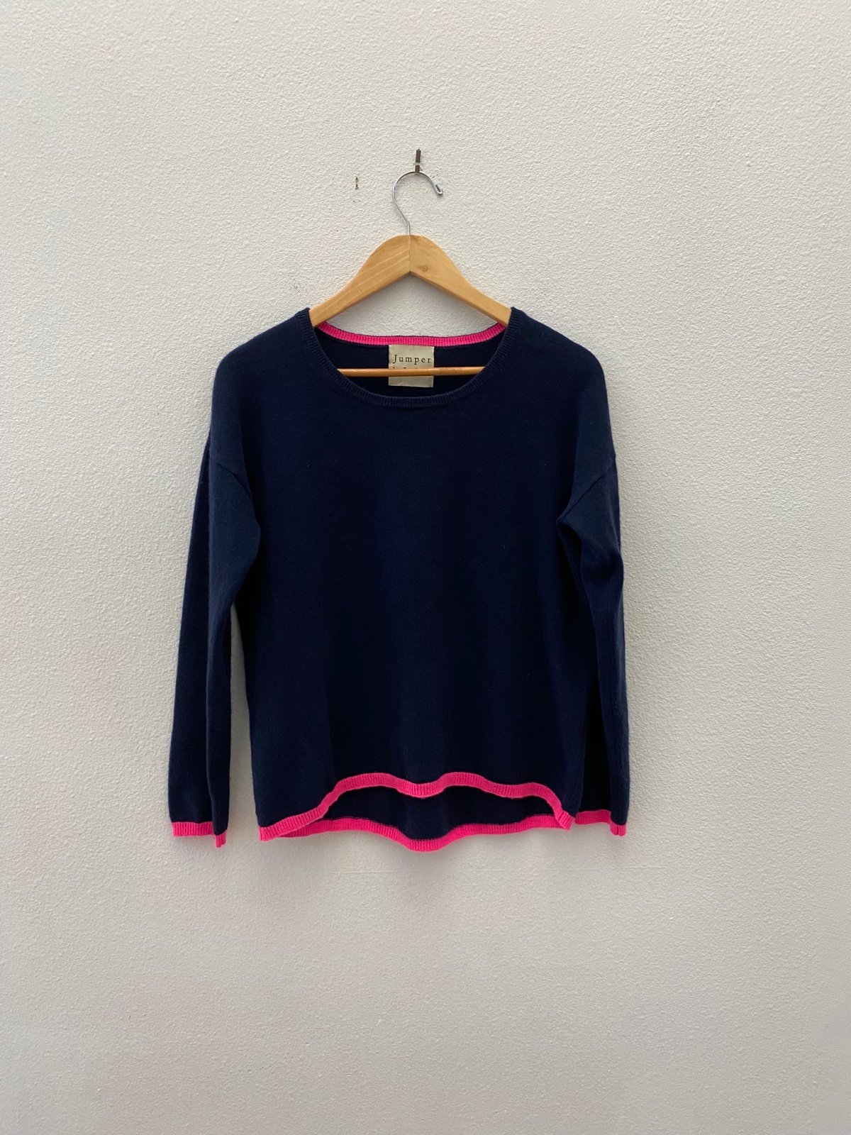 Jumper London navy cashmere sweater