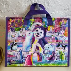 Lisa Frank Art Case Tikanni Trifold Portfolio Binder Sticker/Activity Set