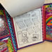 Lisa Frank Art Case Tikanni Trifold Portfolio Binder Sticker/Activity Set