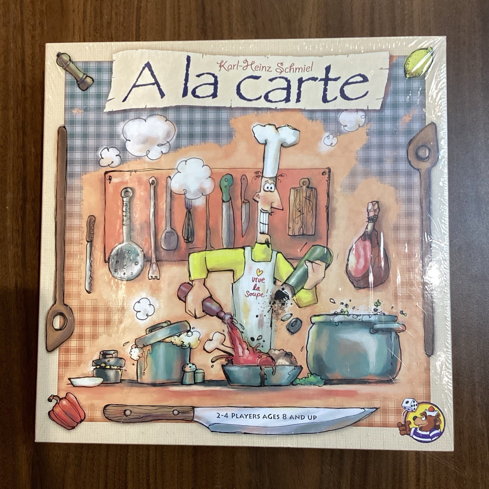 A la carte Board Game Karl Heinz Schmiel Age 8+ 2-4 Players 30 Min cooking theme