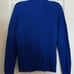 Vintage Lauren Ralph Lauren Blue Cable Knit Mock Neck Zip-Up Long Sleeve Sweater
