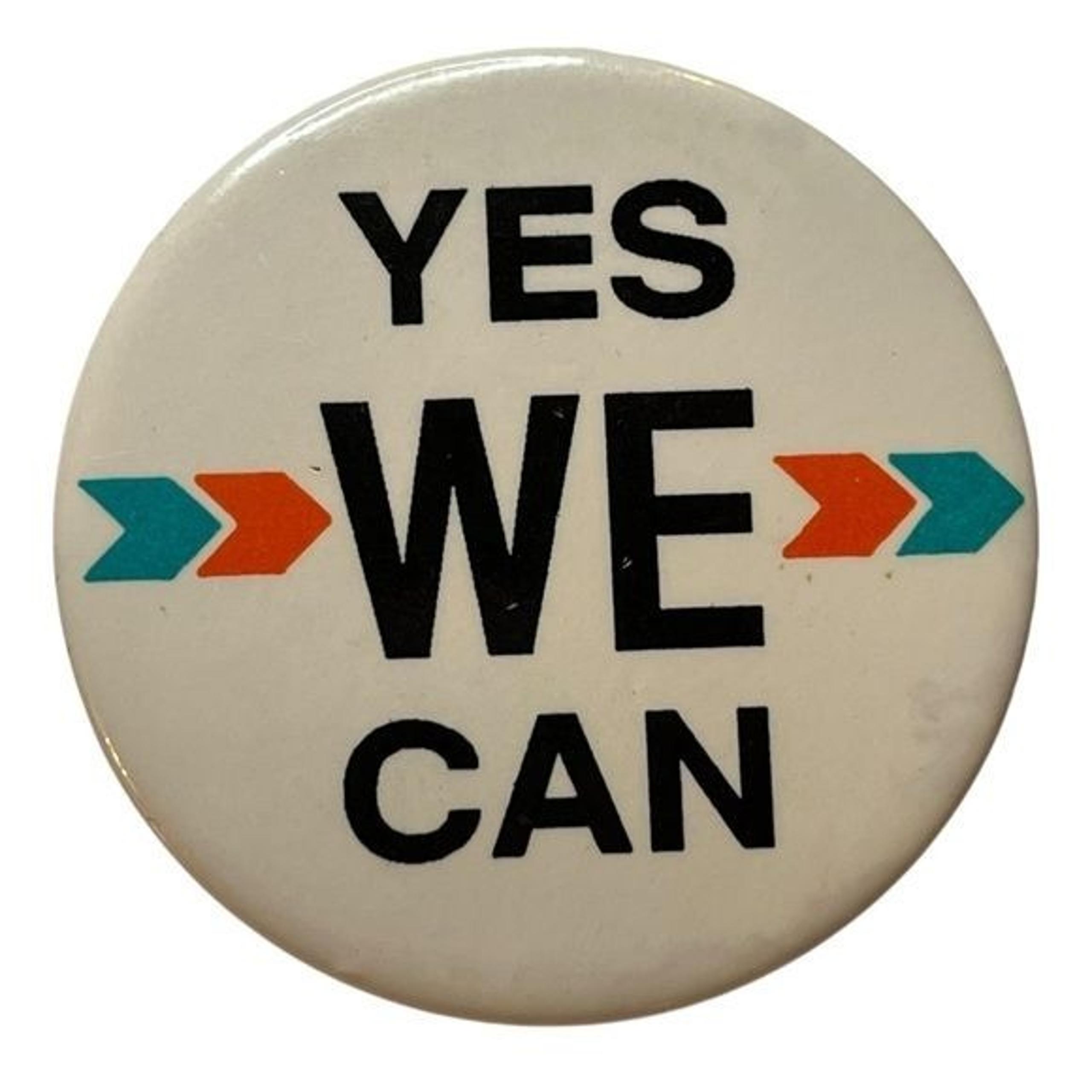 Vintage Yes We Can Pin-Back Button ~2"