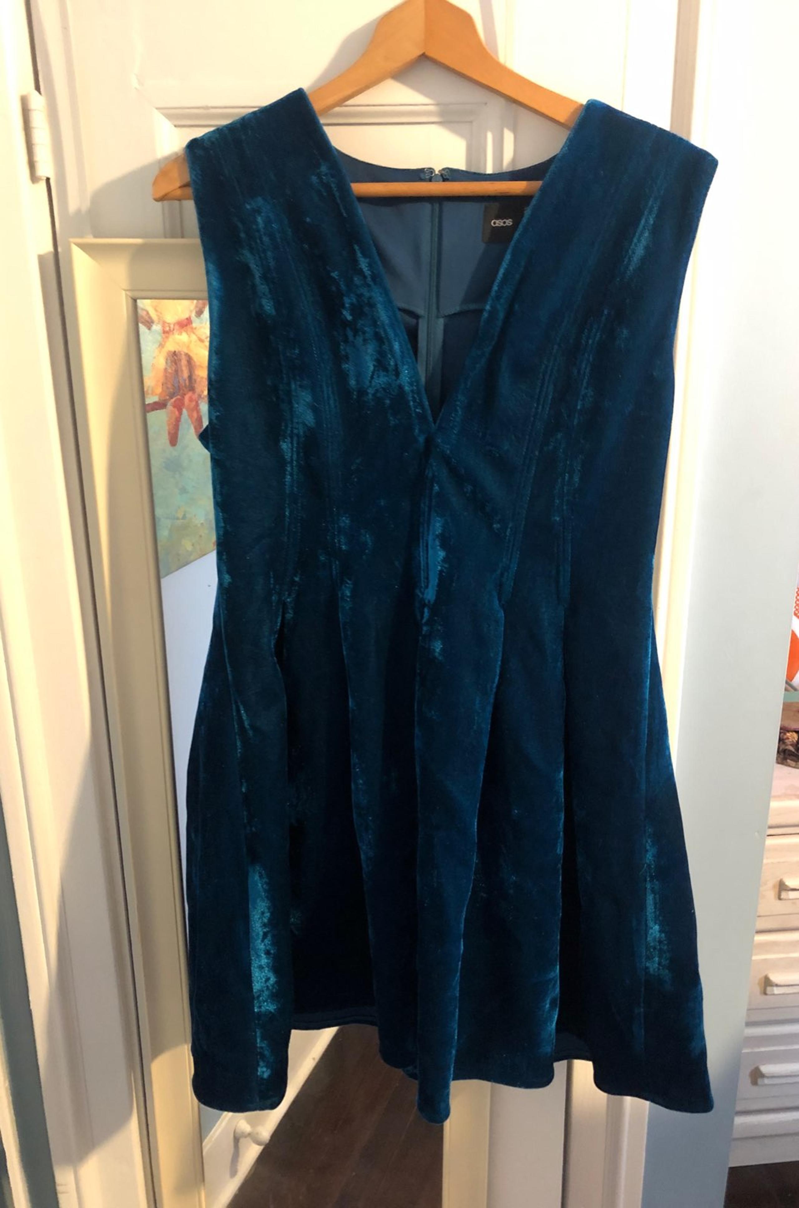 Blue Velvet Asos Dress