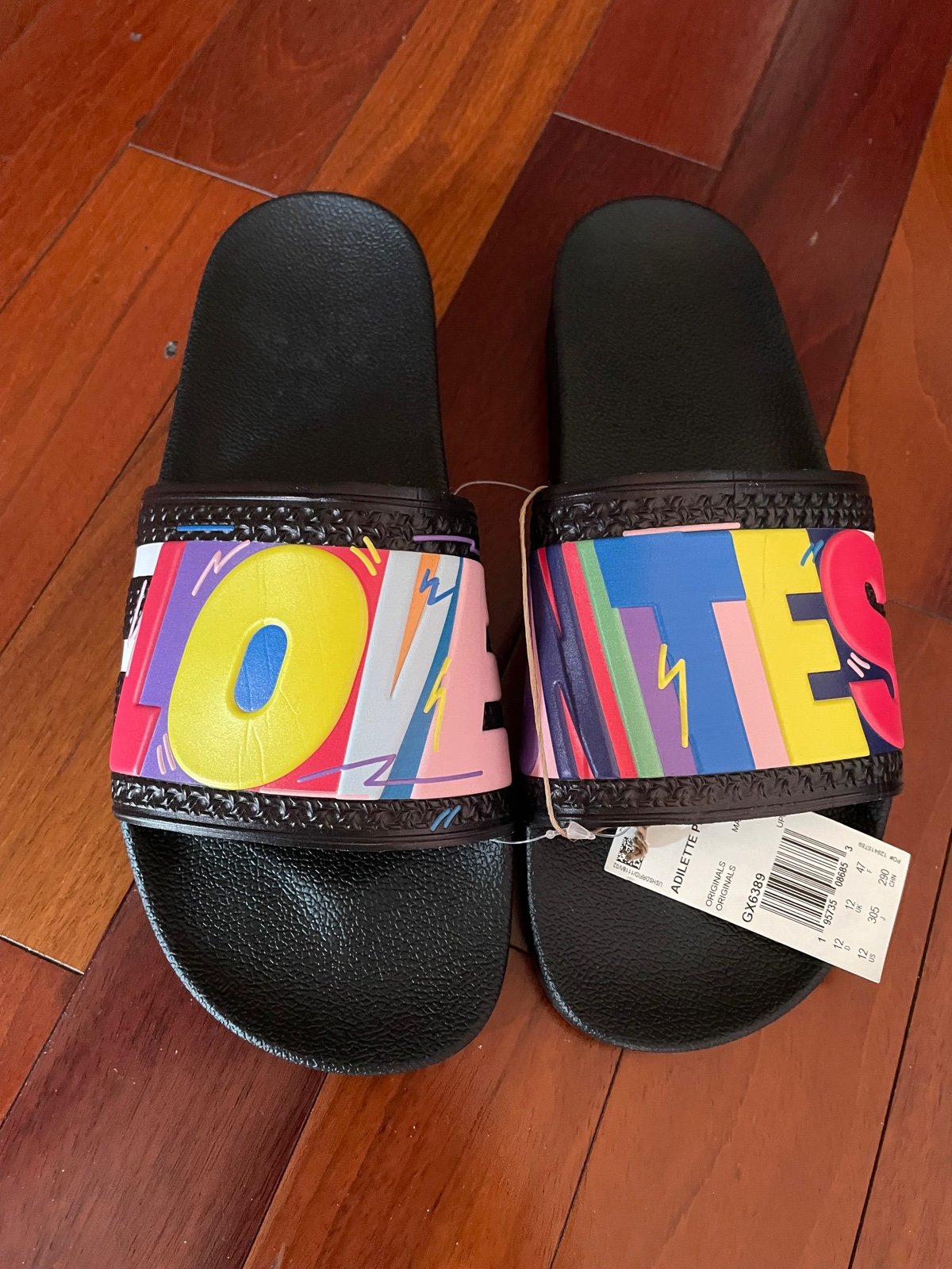 ADIDAS X Kris Andrew Pride Adilette Slide Sandals