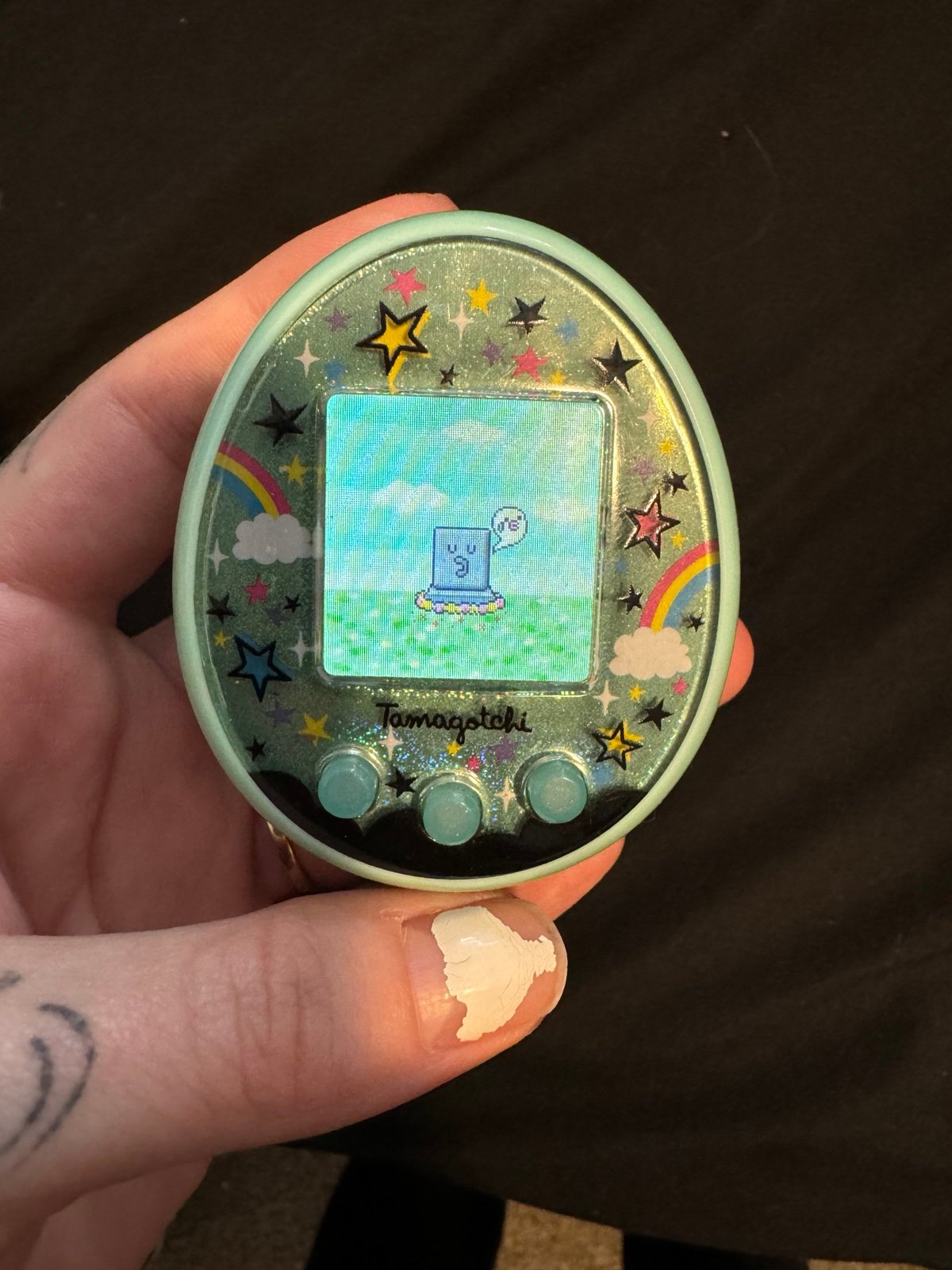 Tamagotchi on (green magic)