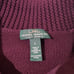 Lauren Ralph Lauren Jeans Co Knit Mock Collared Sweater Womens Size L Burgundy