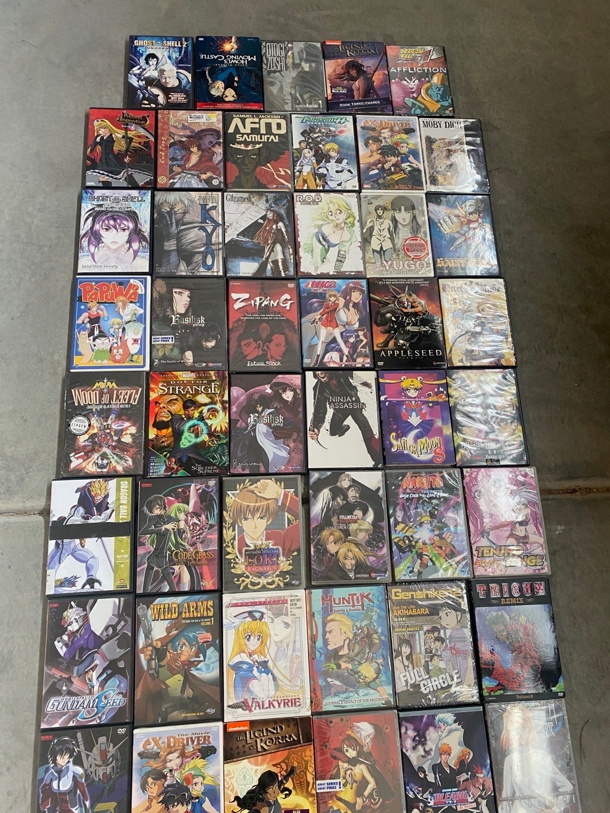 DVD Lot of 47 Used and New Anime Movies