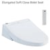 Toto Washlet+C5 Elongated Soft Close Bidet Seat