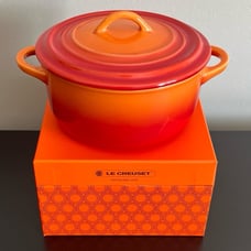 Le Creuset 90th Anniversary Flame 20 oz Casserole Cocotte -NWT