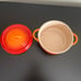 Le Creuset 90th Anniversary Flame 20 oz Casserole Cocotte -NWT