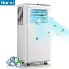 WANAI 5000BTU Portable Air Conditioner - 3-in-1 AC, Dehumidifier & Fan - Cools 2