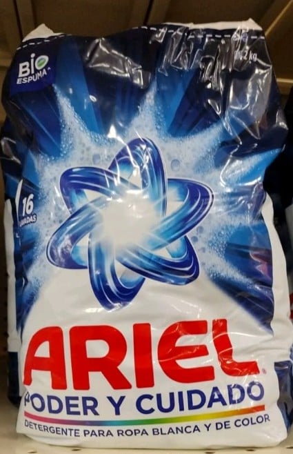 2X ARIEL DETERGENTE PODER Y CUIDADO - 2 BOLSAS DE 2 KILOS c/u - ENVIO GRATIS