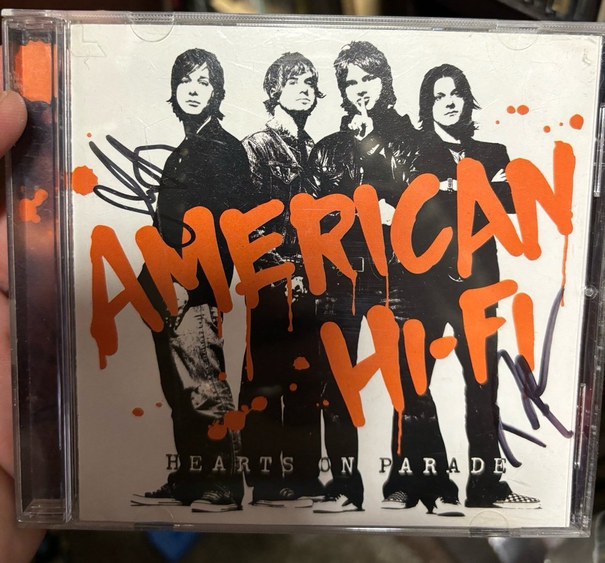 AUTOGRAPHED American Hi Fi- Hearts on Parade CD