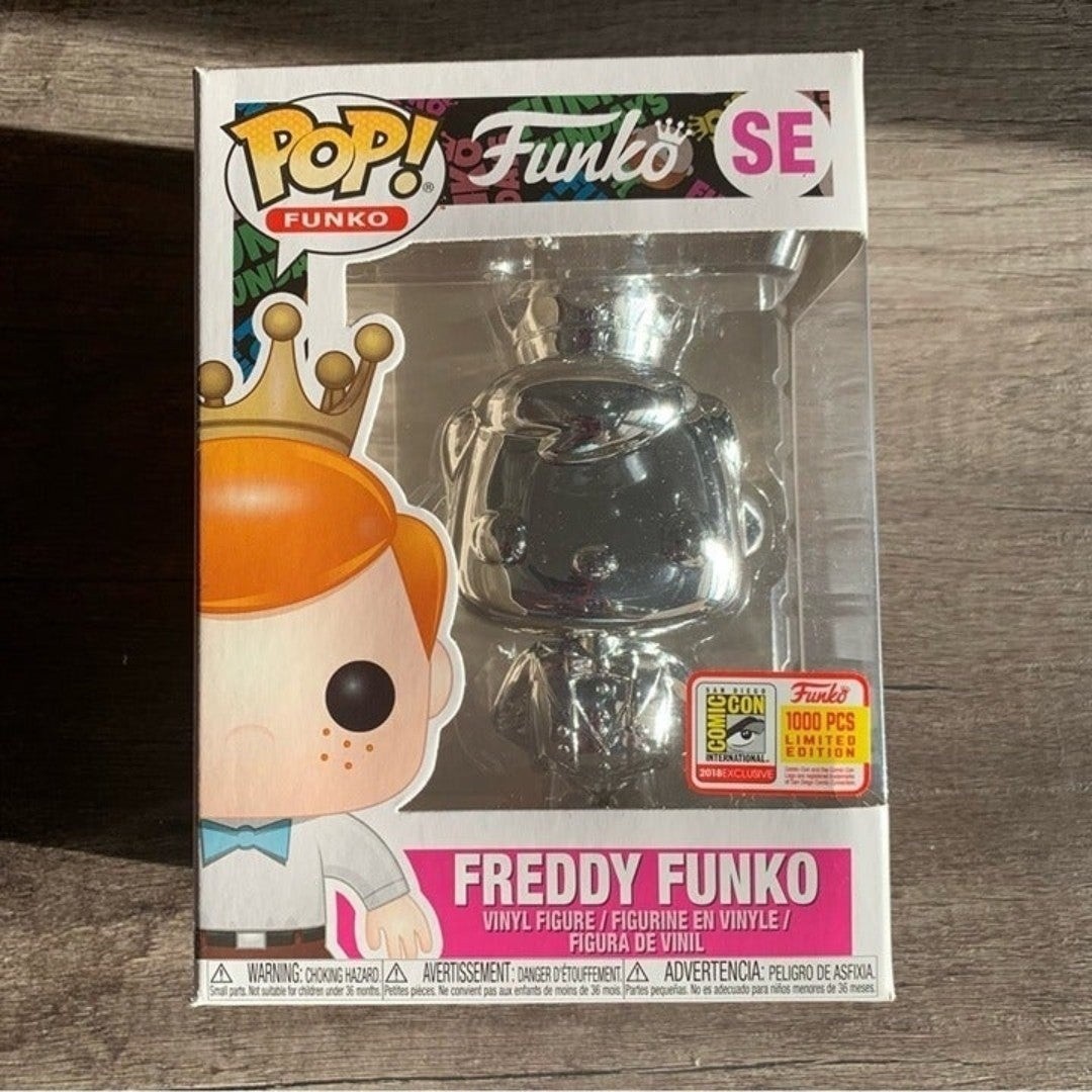 Freddy Funko silver chrome