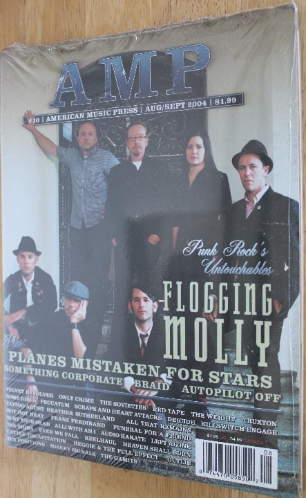 AMP Magazine 2004 Flogging MOLLY w/CD Velvet Revolver PUNK Tattoo Artist Truxton