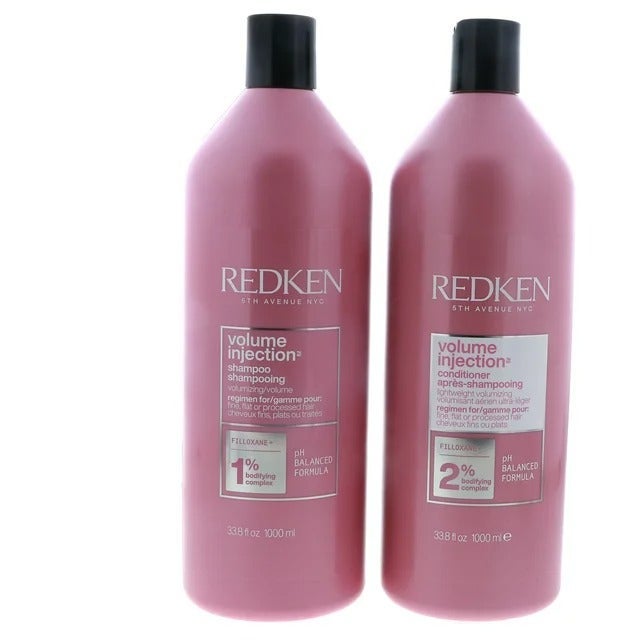 Redken Volume Injection Shampoo & Conditioner, 33.8 oz Each