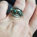 Sterling snake eye vintage ring size 7.5. May fit a little smaller due to the th
