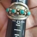 Sterling snake eye vintage ring size 7.5. May fit a little smaller due to the th