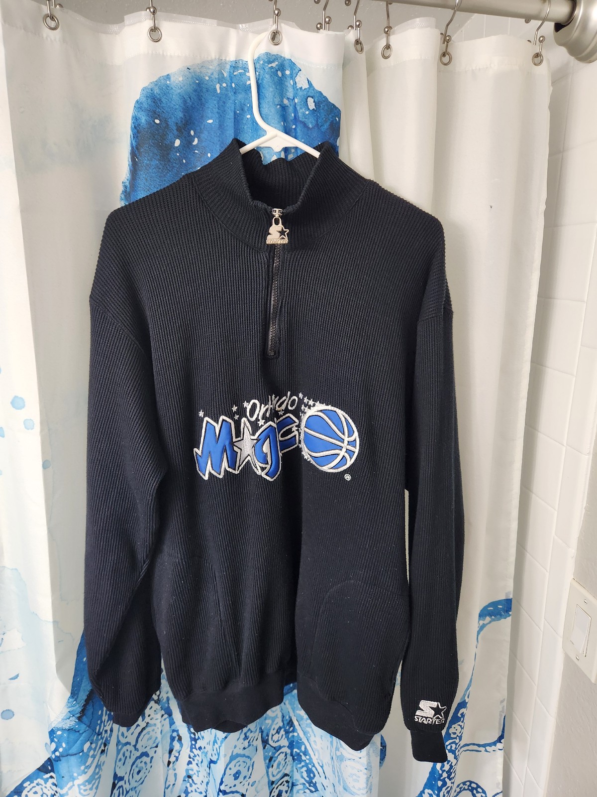 Vintage Orlando Magic Starter Mens Basketball Pullover Sweatshirt L