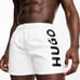 New 105 HUGO BOSS abas Swim Shorts White Size L Swim Trunks Authentic With Tags