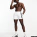 New 105 HUGO BOSS abas Swim Shorts White Size L Swim Trunks Authentic With Tags