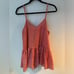 Hatch Collection - Satin Tank Top red and White Floral, Maternity, Size 1
