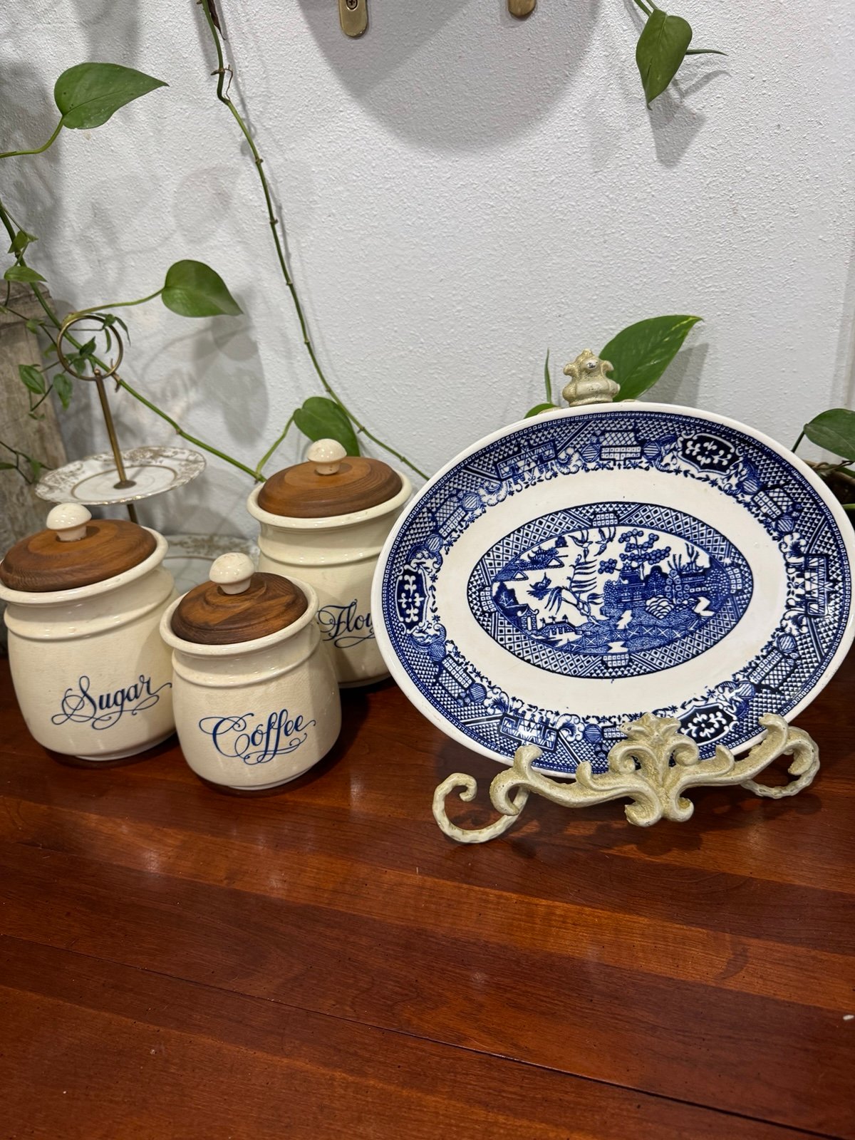 Blue Primitive Canisters