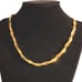 18K Yellow Gold Twisted Herringbone Womens Necklace Ladies 18 K Silver Jewelry