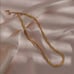 18K Yellow Gold Twisted Herringbone Womens Necklace Ladies 18 K Silver Jewelry