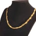 18K Yellow Gold Twisted Herringbone Womens Necklace Ladies 18 K Silver Jewelry