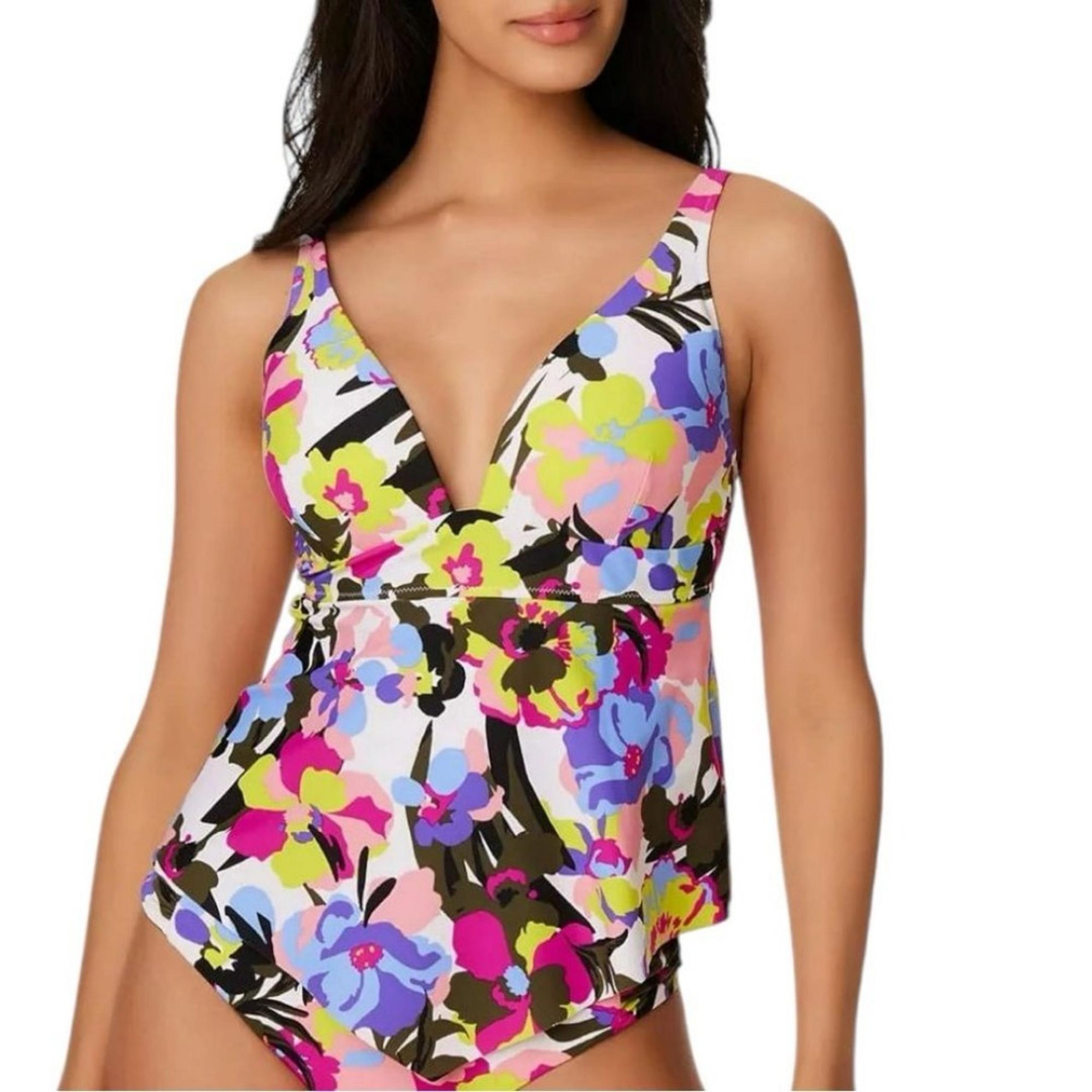 Bar Ill Paradise Garden Tankini Top NWT Size Medium