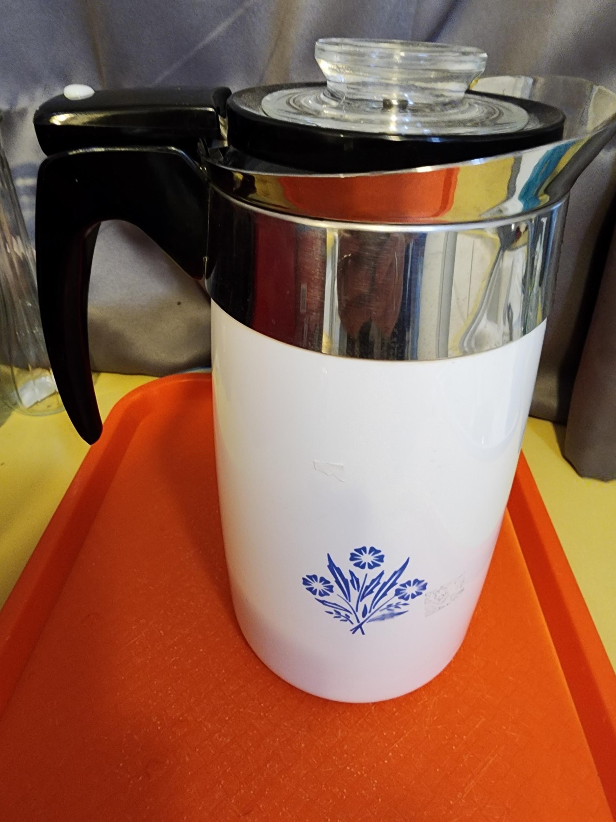 CorningWare coffee percolator