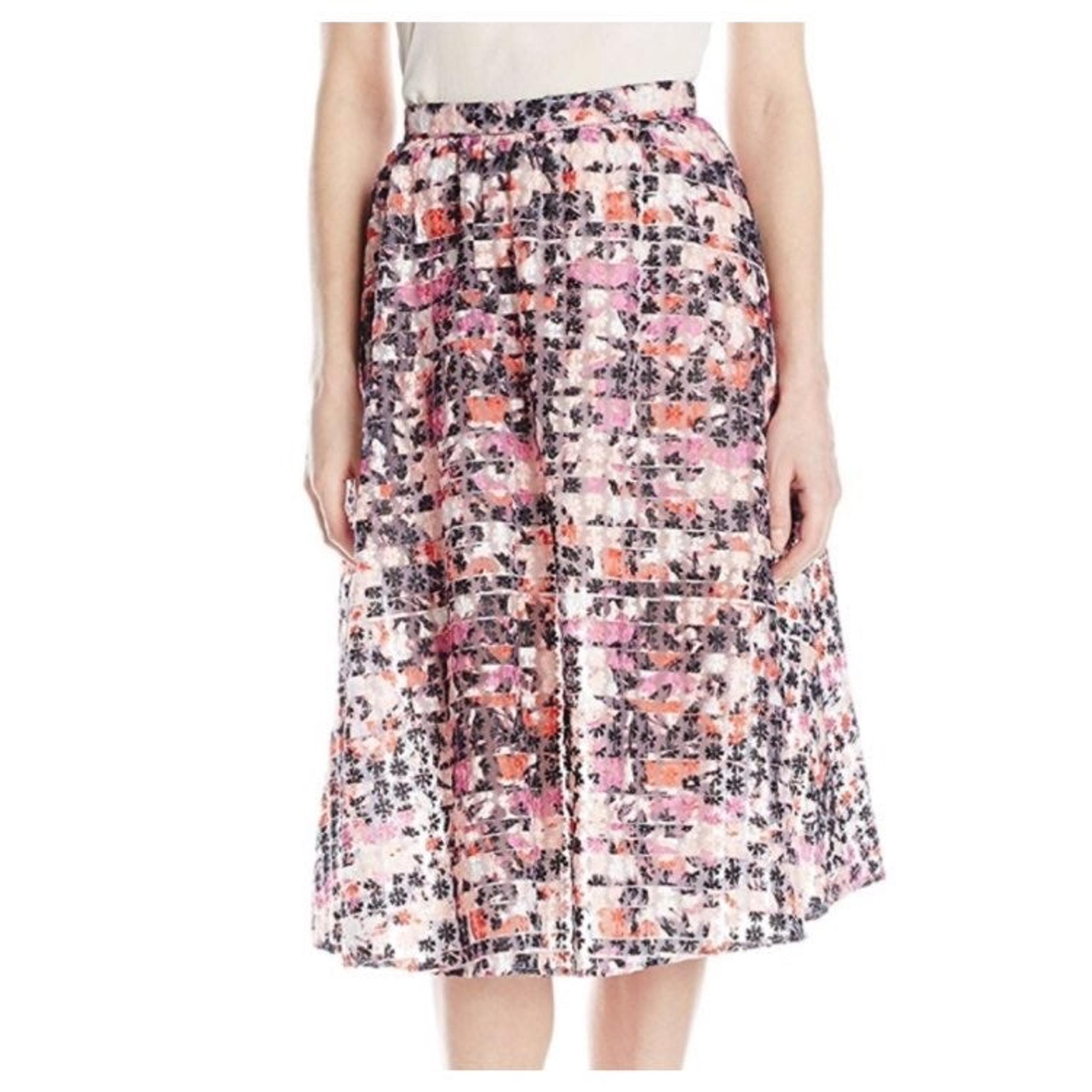 Sam Edelman Embroidered Organza Skirt