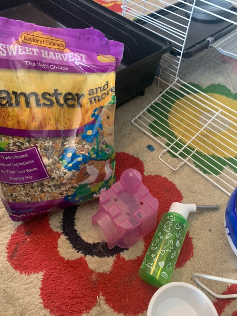 hamster cage/supplies