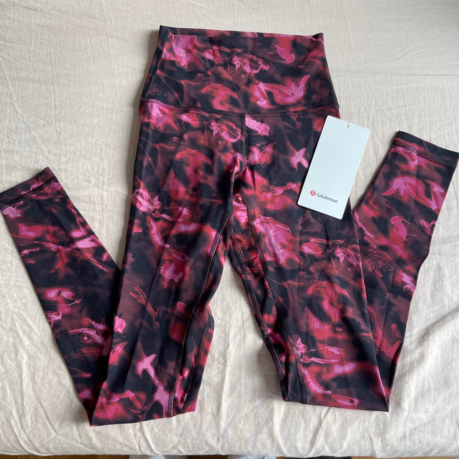 NWT Lululemon Align High-Rise Pant 28 Intensity Pink Blossom Multi