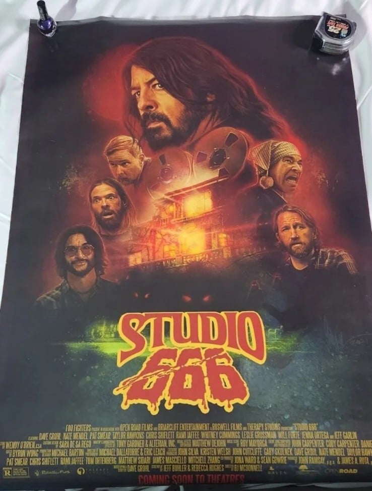 Foo Fighters Studio 666 Original 27x40 Movie Theater Poster Double Sided 2021