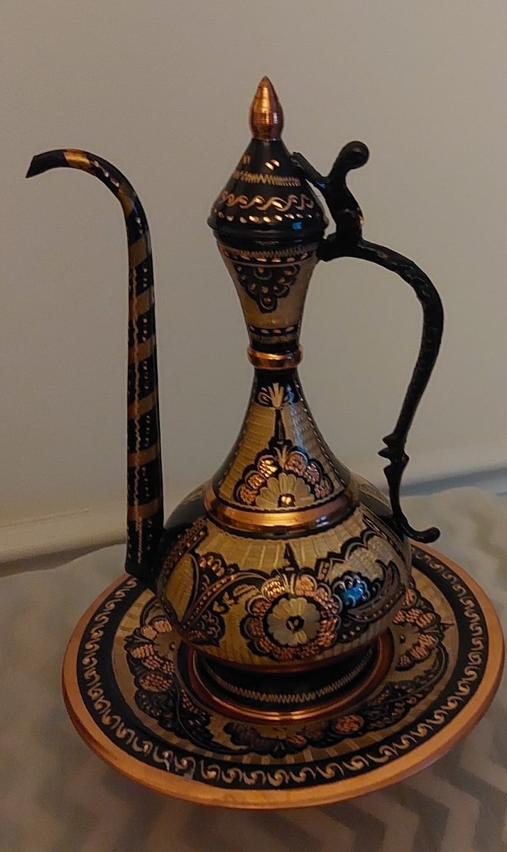 Vintage Brass Japanese Cloisonne Champleve