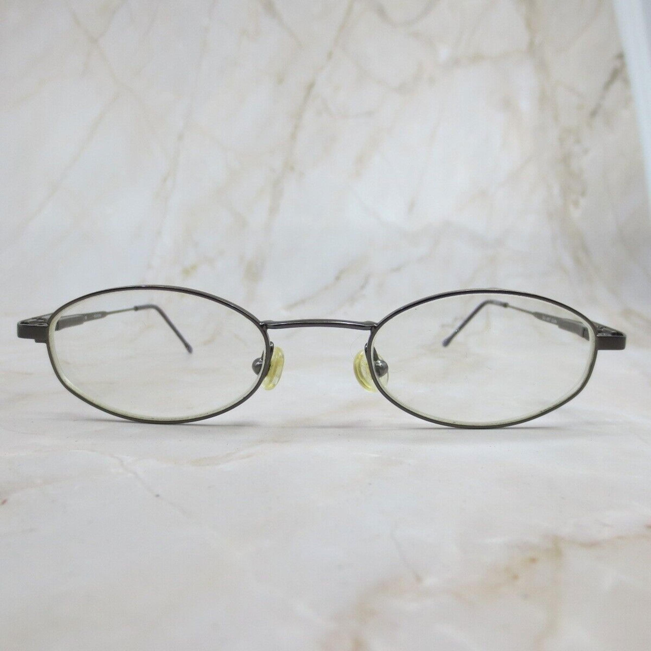 Guess Eyeglasses Frame GU 457 Women's Silver Gunmetal Metal Full Rim Oval 45-19