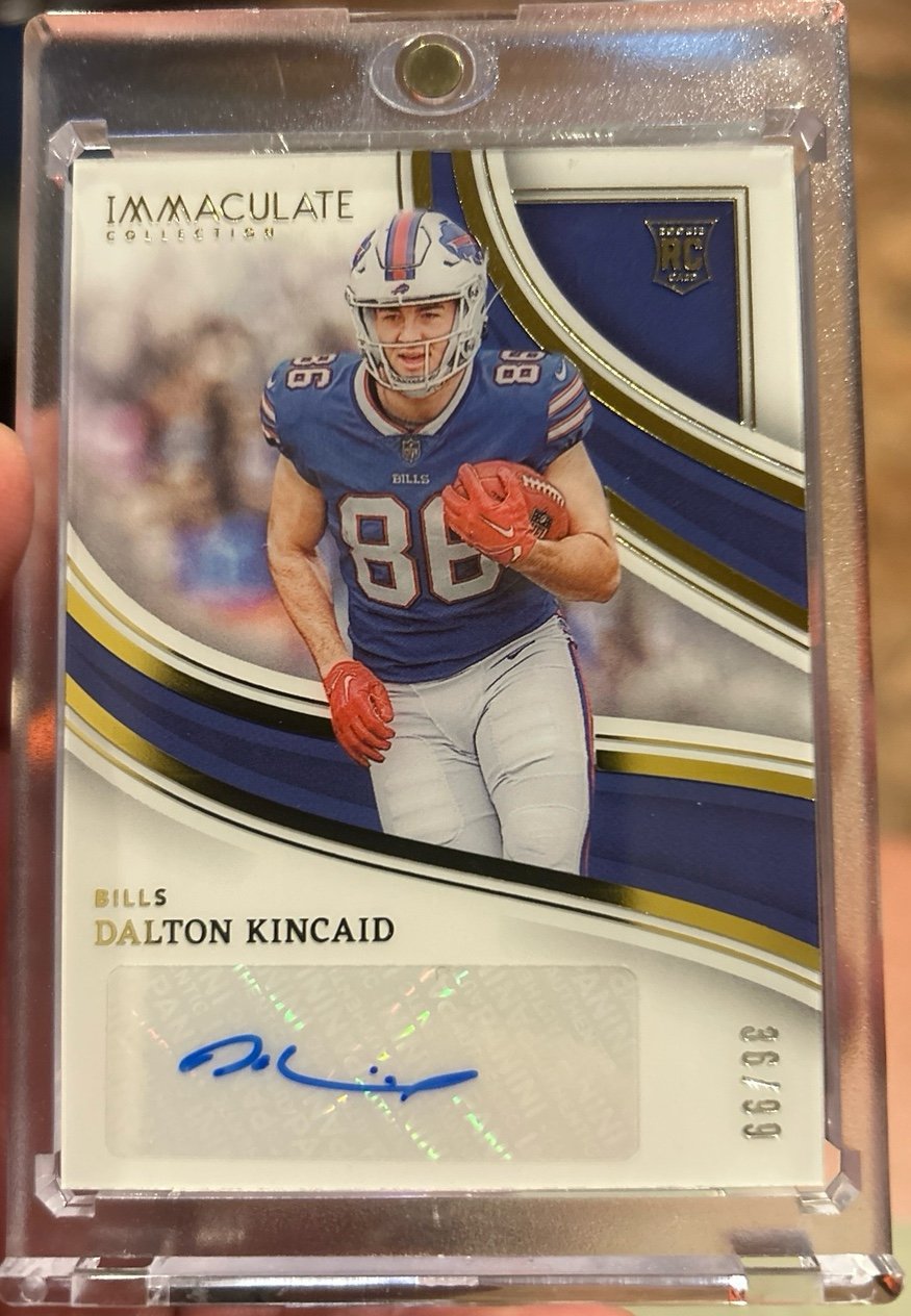 2023 Panini Immaculate Dalton Kincaid RC Auto 36/99