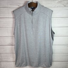 PETER MILLAR Crown Crafted Vessel Stealth Grey Golf Vest Full Zip Mens Size XXL